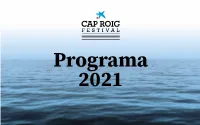 Programa 2021 PROGRAMA | PROGRAMME Programa 2021