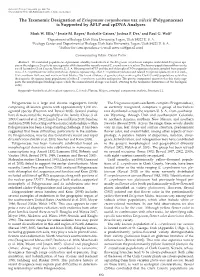 The Taxonomic Designation of Eriogonum Corymbosum Var. Nilesii (Polygonaceae) Is Supported by AFLP and Cpdna Analyses