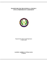 Framework for the External Auditor's Annual