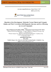 JMSCR Volume||2||Issue||7||Page 1626-1646||July 2014 Disorders Of