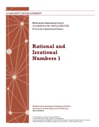 Rational and Irrational Numbers 1