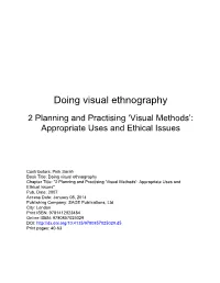 Doing Visual Ethnography