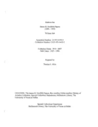 Guide to the James H. Doolittle Papers