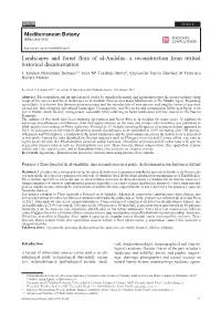 Landscapes and Forest Flora of Al-Andalus: a Reconstruction from Textual Historical Documentation J