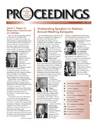 Outstanding Speakers to Address Annual Meeting Delegates