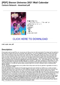 [PDF] Steven Universe 2021 Wall Calendar Cartoon Network - Download Pdf