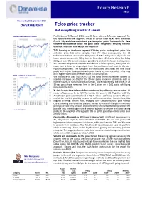 Telco Price Tracker OVERWEIGHT Not Everything Is What It Seems