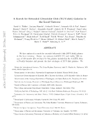 A Search for Extended Ultraviolet Disk (XUV-Disk) Galaxies in the Local