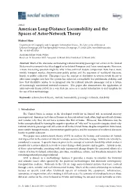 American Long-Distance Locomobility and the Spaces of Actor-Network Theory