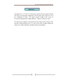 Environment Management in Indian Railways