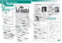 Live and Learn 6 Complete the Text with the Correct Form of the Words That Describe Teachers and Students in Exercise 5
