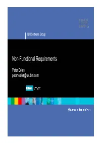 Non-Functional Requirements