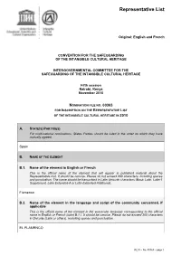Representative List