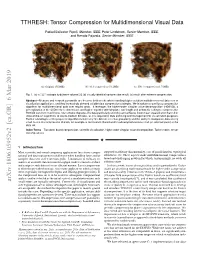 TTHRESH: Tensor Compression for Multidimensional Visual Data