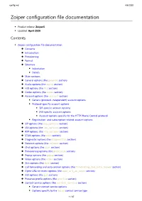 Zoiper Configuration File Documentation