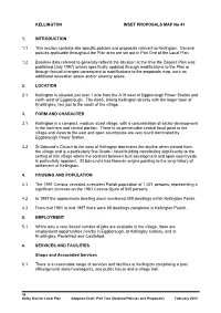 KELLINGTON INSET PROPOSALS MAP No 41