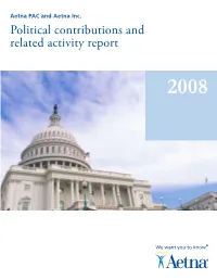 Political Contributions and Related Activity Report