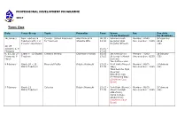 Professional Development Programme