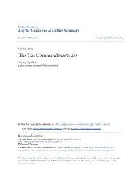 The Ten Commandments 2.0 ADAM J