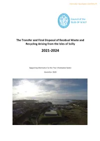 The Transfer and Final Disposal of Residual Waste and Recycling Arising from the Isles of Scilly 2021-2024