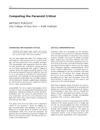 Computing the Paranoid Critical