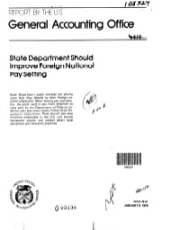 FPCD-78-81 State Department Should Improve Foreign National