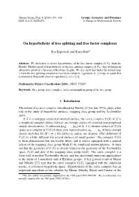 On Hyperbolicity of Free Splitting and Free Factor Complexes