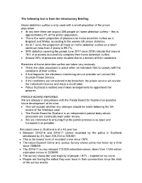 The Following Text Is from the Introductory Briefing Home