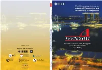 IEEM2011 Program Book.Pdf