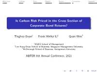Is Carbon Risk Priced in the Cross-Section of Corporate Bond Returns?
