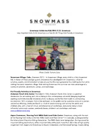 (VIK) Snowmass Is a Hub for All Things Kid-Friendly in Snowm