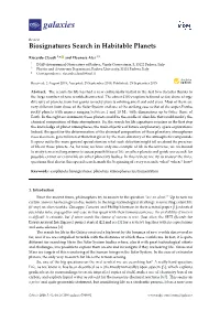 Biosignatures Search in Habitable Planets