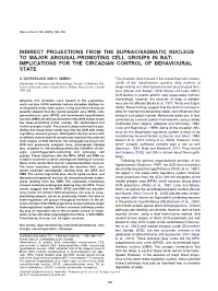 Indirect Projections from the Suprachiasmatic Nucleus to Major Arousal-Promoting Cell Groups in Rat: Implications for the Circadian Control of Behavioural State