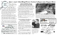 June 7, 1956: Schoellkopf Power Station Collapses Into Niagara River