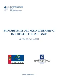 Minority Issues Mainstreaming in the South Caucasus