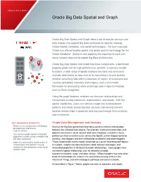 Oracle Big Data Spatial and Graph Data Sheet Oracle Data Sheet