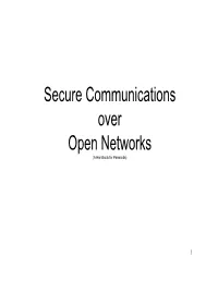 Secure Communications Over Open Networks (A Handbook for Paranoids)