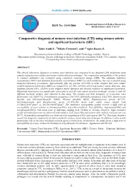UTI) Using Urinary Nitrite and Significant Bacteriuria (SBU