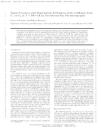 Vapor Pressures and Vaporization Enthalpies of the N-Alkanes from C31 to C38 at T ) 298.15 K by Correlation Gas Chromatography
