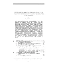 A Re- Evaluation of First Options in Light of Recent Lower Court Decisions