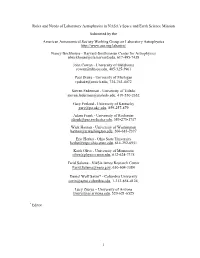 Laboratory Astrophysics and the State of Astronomy and Astrophysics