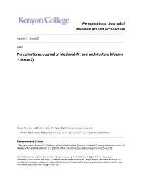 Peregrinations: Journal of Medieval Art and Architecture