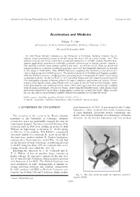 Accelerators and Medicine