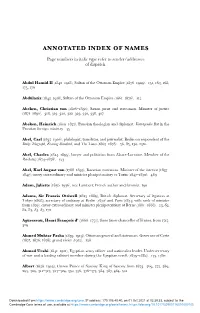 Annotated Index of Names