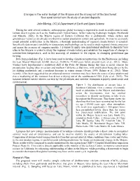 Changes in the Water Budget of the Mojave and the Drying out of the Southwest: New Constraints from the Study of Ancient Deposits
