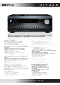 DTR-30.5 7.2-Channel Network A/V Receiver