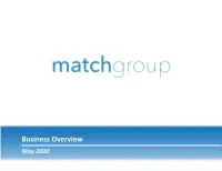 Match Group Business Overview