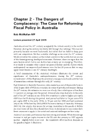 The Case for Reforming Fiscal Policy in Australia