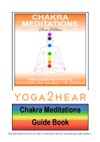 Chakra Meditations Guide Book