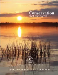 Conservation That Transforms